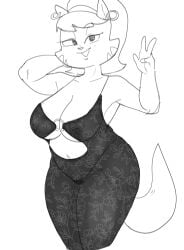 1girls 2024 4_fingers accessory alternate_costume anthro areola areola_outline areolae arms_bent big_areola big_areolae big_breasts big_nipples biped black_and_white breasts cheek_tuft clothed clothed_anthro clothed_female clothing curved_eyebrows dark_areola dark_areolae dark_clothing dark_dress dark_nipples dark_thong dark_underwear dbaru digital_drawing_(artwork) digital_media_(artwork) domestic_cat dress ear_piercing ear_ring eyebrow_through_hair eyebrows eyelashes facial_markings facial_tuft felid feline felis female female_only fingers floral_clothing floral_dress floral_print front_view fur fur_tuft hair hair_accessory hairband hand_behind_head head_markings hi_res humanoid_hands iris legs_together looking_at_viewer mammal markings mature mature_anthro mature_female mature_woman medium_hair milf monochrome mrs._katswell navel nickelodeon nipple_outline nipples no_pupils open_mouth open_smile piercing portrait pose prick_ears print_clothing print_dress ring_piercing sketch skimpy slightly_chubby slightly_chubby_anthro slightly_chubby_female small_nose smile smiling_at_viewer solo solo_female standing striped_body striped_face striped_fur stripes t.u.f.f._puppy tail thick_thighs thin_eyebrows thong three-quarter_portrait translucent translucent_clothing translucent_dress translucent_hair tuft underwear