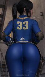 1girls 3d areola_slip ass big_ass big_breasts black_hair bodysuit breasts bust busty cga3d chest cleavage curvaceous curvy curvy_figure digital_media_(artwork) electronics erotichris fallout fallout_(series) fallout_(tv_series) female female_focus gun hips hourglass_figure huge_ass huge_breasts human large_ass large_breasts legs light-skinned_female light_skin lucy_maclean mature mature_female solo_focus thick thick_hips thick_legs thick_thighs thighs unzipped_bodysuit vault_dweller voluptuous voluptuous_female waist wide_hips