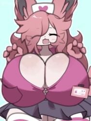 animated big_breasts breasts cleavage eeveelution female furry huge_breasts hyper_breasts mp4 no_sound nyaswitchnya pokémon_(species) pokemon pokemon_(species) selene_(itsawulf) solo sylveon tagme thick_thighs video wide_hips
