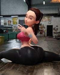 3d 3d_(artwork) big_ass big_breasts big_butt bubble_ass bubble_butt elastigirl excercise helen_parr huge_ass huge_butt huge_thighs large_ass large_butt looking_at_viewer milf mother ponytail rear_view seductive seductive_look seductive_pose seductive_smile selfie smitty34 splits spread_legs the_incredibles thick_thighs tight_clothing wide_hips workout_clothes yoga_pants