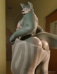 3d_(artwork) 3d_animation abs animated anthro ass beastars big_butt big_penis bottomwear butt_jiggle canid canine canis clothed clothing digital_media_(artwork) dressing genitals glistening glistening_body high_framerate huge_butt huge_thighs jiggling legoshi_(beastars) male mammal meme muscular muscular_male nipples no_sound no_underwear pants partially_clothed pattern_bottomwear pattern_clothing pattern_pants penis short_playtime skimpy solo striped_bottomwear striped_clothing striped_pants stripes tagme tail thick_thighs thighs_up tight_pants_(meme) topless topless_male turning_around video video vinoveto watermark wolf