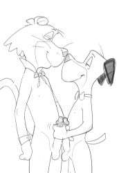 2024 2boys anthro anthro_on_anthro balls bedroom_eyes bent_arm big_penis big_snout biped black_and_white bow_(feature) bow_tie canid canine canis cheek_tuft closed_smile coonhound cougar cuffs_(clothing) curved_eyebrows dark_ears dark_glans dbaru digital_drawing_(artwork) digital_media_(artwork) domestic_dog duo erection eye_contact eyebrows facial_tuft felid feline fingers floppy_ears frottage fur fur_tuft gay genitals glans glistening glistening_genitalia glistening_glans glistening_penis half-closed_eyes hanna-barbera hi_res holding_own_penis holding_penis huckleberry_hound humanoid_genitalia humanoid_hands humanoid_penis hunting_dog interspecies larger_male looking_at_another looking_at_partner looking_down looking_down_at_another looking_down_at_partner male male/male male_only mammal masturbation monochrome mostly_nude mostly_nude_anthro mostly_nude_male motion_lines motion_outline mouth_closed narrowed_eyes nipples penile penile_masturbation penis penis_on_penis scent_hound seductive sex shirt_cuffs side_view size_difference sketch smaller_male smile smiling_at_another smiling_at_partner snagglepuss snagglepuss_(series) snout standing tail tail_size_difference the_huckleberry_hound_show thin_eyebrows tuft whiskers yaoi