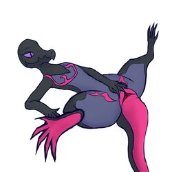 1girls 5_fingers 5_toes animal_genitalia atendedordeboludos black_skin cloaca feet female female_only flat_chest long_toes lying nintendo no_nipples nude pink_skin pokémon_(species) pokemon pokemon_(species) pokemon_sm purple_sclera purple_skin salazzle scalie simple_background sketch soles solo source_request spread_legs spreading tail thick_thighs toes video_games white_background