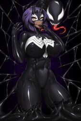 female living_clothes marvel muscle_girl rikatsuky she-venom symbiote venom venom_(marvel)