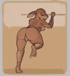 2020 3_toes anthro anus armadillo ass breasts brown_background closed_eyes feet female genitals mammal nipples nude pussy sarcoph simple_background solo toes xenarthran