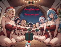 1girls 9girls absurd_res ai_generated aqua_eyes big_breasts black_hair blonde_female blonde_hair blue_hair blush blush_lines boruto:_naruto_next_generations breast_squeeze breasts chainsaw_man christmas christmas_clothing christmas_outfit christmas_tree cleavage curvy curvy_figure demon demon_girl demon_horns female forehead_jewel forehead_mark hairclip harem high_resolution highres huge_breasts hyuuga_hanabi hyuuga_hinata ino_yamanaka kneeling large_breasts lewdcreationsai medium_breasts nami_(one_piece) naruto naruto:_the_last naruto_(classic) naruto_(series) naruto_shippuden navel one_piece open_mouth open_smile orange_eyes orange_hair overlord_(maruyama) power_(chainsaw_man) purple_eyes red_eyes rimuru_tempest santa_costume santa_hat sexually_suggestive shalltear_bloodfallen smile sousou_no_frieren stable_diffusion steam steaming_body steamy_breath sweat sweatdrop sweating sweaty tagme that_time_i_got_reincarnated_as_a_slime thick thick_legs thick_thighs thighs tsunade ubel_(sousou_no_frieren) vampire vampire_girl white_eyes white_hair yellow_eyes