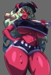 1girls accurate_art_style big_breasts big_thighs breasts breasts_bigger_than_head breasts_out busty busty_female cleavage cleavage_overflow covered_nipples crop_top curvaceous curvaceous_figure curvy curvy_body curvy_female curvy_figure curvy_hips demon demon_girl enormous_breasts female female_focus female_only fit fit_female fleshpie669 giant_breasts gigantic_breasts hourglass_figure huge_breasts huge_thighs large_breasts looking_at_viewer massive_breasts nipple_outline nipples nipples_visible_through_clothing panty_&_stocking_with_garterbelt perky_breasts perky_nipples pinup revealing_clothes scanty_daemon shorts thong_panties thong_straps tits_bigger_than_head tits_out toned toned_body toned_female underboob voluptuous voluptuous_female