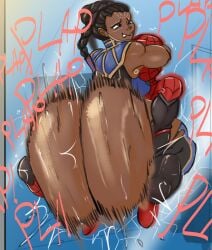 cracked_glass dark-skinned_female gokusenpai interracial marvel marvel_comics motion_blur peter_parker shuri_(marvel) spider-man spider-man_(series) superhero superheroine