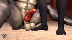 animated ballbusting balls bouncing_balls cock_and_ball_torture connivingrat erection faceless feet genital_torture large_penis male penis petruz