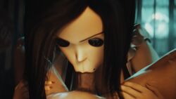 1boy 1girls 3d coraline dezmall fellatio high_resolution male/female milf oral other_mother tagme