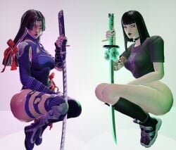 2girls charlotte_(fortnite) fortnite marvel_rivals psylocke_(marvel_rivals) tagme