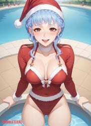 ai_assisted ai_generated anime anime_style christmas fire_emblem:_three_houses marianne_(serene_adherent)_(fire_emblem)