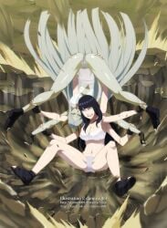 1girls 2girls absurd_res alien ancestor ancestor_and_descendant ass ass_grab breasts cameltoe catfight dannex009 defeat female female_only gilf gray_hair hi_res holding horns hyuuga_hinata hyuuga_hinata_(naruto:_road_to_ninja) kinniku_buster large_breasts multi_arm multi_limb naruto naruto:_the_last naruto_shippuden open_mouth otsutsuki_kaguya pain pale_skin purple_hair shattered smirk v_spread_legs white_eyes white_underwear wtf