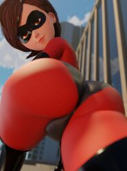 1girls 2024 3d ass athletic athletic_female big_ass blender bodysuit brown_hair bubble_ass bubble_butt clothed clothing curvaceous curves curvy curvy_body curvy_female curvy_figure curvy_hips disney elastigirl female female_focus female_only flexible flexible_female helen_parr hi_res highres light-skinned_female light_skin mask masked masked_female milf pixar pose posing presenting presenting_ass serahnsfwart showing_off the_incredibles the_incredibles_2 thick_ass thick_thighs watermark