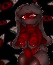 big_breasts black_body black_goo bunny_ears bunny_girl chubby chubby_female cyclops doors_(roblox) eyes eyes_everywhere female ink large_breasts oc original_character red_nipples roblox roblox_avatar robloxian slime_girl slime_monster thick_ass thick_thighs thighhighs turtleneck_sweater vy_chase