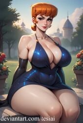 1girls ai_generated ass big_ass big_breasts busty dexter's_laboratory dexter's_mom dress earrings fat_ass fat_ass_mommy female_only ginger ginger_hair housewife huge_ass huge_breasts large_ass large_breasts looking_at_viewer milf mommy orange_hair pawg red_hair red_head short_hair solo solo_female tesiai thick thick_thighs thin_waist top_heavy wasp_waist wide_hips zrhap