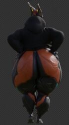 coolmaster98 curvy hoodie huge_ass huge_breasts thick_thighs valkyr_(warframe) voluptuous voluptuous_female warframe