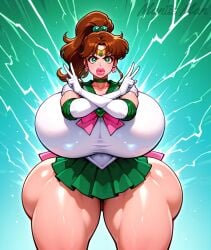 1girls ai_generated back_bow big_lips bimbo bimbo_body bimbo_lips bimbofied bishoujo_senshi_sailor_moon bow bowtie breasts_bigger_than_head brooch brown_hair brown_hair_female choker circlet closed_mouth cowboy_shot curvy curvy_female curvy_figure deviantart earrings elbow_gloves female female_focus female_only flower_earrings gigantic_breasts gloves green_background green_eyes green_eyes_female green_miniskirt hair_bobbles hair_ornament heart_brooch hourglass_figure hourglass_figured_female huge_ass huge_butt huge_thighs legs_apart light-skinned_female light_skin lightning looking_at_viewer magical_girl makoto_kino mantis_man medium_hair medium_hair_female miniskirt parted_bangs pink_bow pink_bowtie ponytail sailor_mars sailor_senshi_uniform self_upload short_sleeves sidelocks signature solo solo_female solo_focus stable_diffusion standing straight-on thick_ass thick_legs thick_lips thick_thighs v-shaped_eyebrows voluptuous voluptuous_female watermark white_gloves x_arms