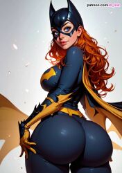 ai_generated ass barbara_gordon batgirl batman_(series) big_ass big_breasts big_eyes blue_eyes breasts bubble_ass cape dat_ass dc dc_comics female hourglass_figure huge_ass huge_breasts large_ass large_breasts long_hair masked_female pawg s8link solo superhero_costume superheroine thick thick_ass thick_thighs tight_clothing tight_pants