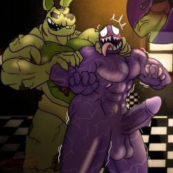 el_benon elbenon gay_sex homosexual male/male purple_venom purplevenom spider-man springtrap_(fnaf) youtube_hispanic