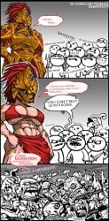 adeptus_custodes armor armored_female female muscles muscular muscular_female post-human skeenlangly third-party_edit translated warhammer_(franchise) warhammer_40k