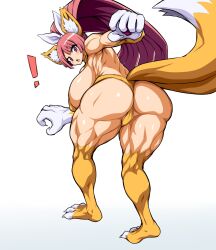 ass ass_focus breasts cat_ears cat_paws cat_tail catgirl disgaea large_breasts nekomata_(disgaea) nippon_ichi_software thick_ass thick_thighs thighs