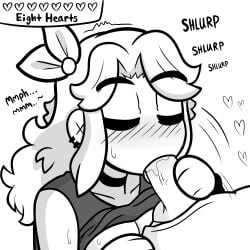 1dickgirl 1girls 2d abigail_(stardew_valley) dickgirl dickgirl/female erin_(ikeychain) fellatio female female_focus ikeychain monochrome oral original original_character sex sketch solo_focus stardew_valley tagme trans_(lore) trans_woman_(lore)