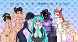 7girls abs avatar_the_last_airbender bear big_breasts boku_no_hero_academia breasts breasts breasts_out capcom catgirl christian2005am chun-li chun-li_(fortnite) flat_chest flat_chested fortnite fox furry hatsune_miku himiko_toga human kimiko_(fortnite) meow_skulls_(fortnite) multiple_girls muscular my_hero_academia nipples pussy_hair raven_team_leader size_difference street_fighter strong_woman thick thick_ass thick_thighs thighs toga_himiko toph_bei_fong vocaloid