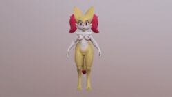 1girls 2018 3d alternate_color animated ass big_breasts braixen breasts digital_media_(artwork) digitigrade female female_only fur furry nintendo original_character pink_fur pokémon_(species) pokemon pokemon_(species) pokemon_xy pussy red_eyes simple_background sorok17 tail turntable_(animation) video_games yellow_fur