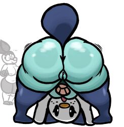 big_ass big_breasts breasts bubble_butt female female_focus female_only female_pokemon huge_ass lewdewott no_humans oshawott pokemon pokemon_(species) solo_female tepig thick_thighs wide_hips