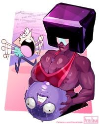 2d 3girls afro alien_girl alien_humanoid amethyst_(steven_universe) ball beach big_breasts cartoon_network color dark-skinned_female dark_skin dieselbrain female female_focus futa_on_female garnet_(steven_universe) gem_(species) highres holding_back_orgasm huge_breasts large_breasts multiple_girls paizuri pearl_(steven_universe) public_use silly simple_drawing steven_universe swimsuit transformation ugly_face