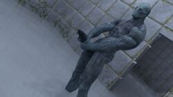 3d 3d_(artwork) 3dx monster non-human_only pool resident_evil resident_evil_4 resident_evil_4_remake taidoro wet