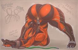 ass_up big_ass big_breasts bubble_ass bubble_butt dat_ass face_down_ass_up huge_ass smagloosh stretching thick_thighs valkyr_(warframe) warframe