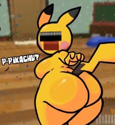 big_ass big_breasts breasts bubble_butt chadtronic corruption female female_focus female_only female_pokemon glitch hey_you_pikachu huge_ass lewdewott n64 nightmare_waifu no_humans offscreen_male pikachu pokemon solo_female thick_thighs why wide_hips