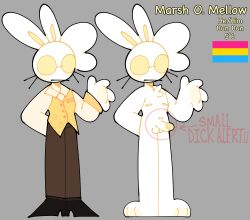 clothed colored furry furry_male oc original_art original_artwork original_character rabbit reference_sheet self_upload tagme tagme_(artist) yellow_eyes