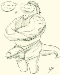 1boy 1male anthro anthro_focus anthro_only belly big_balls big_cock big_penis big_testicles chubby chubby_anthro chubby_male crocodile crocodilian crocodylid erect_penis erection fangs fangs_out furry furry_male furry_only glans hair humanoid humanoid_genitalia humanoid_penis lifting_clothing lifting_shirt luna_1 male male_anthro male_focus male_only navel pants penis penis_focus penis_out reptile reptile_humanoid smile smiley_face smiling solo solo_anthro solo_focus solo_in_panel solo_male tail tank_top tank_top_lift veiny_penis