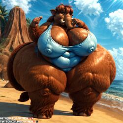 1girls 4k ai_generated anthro bbw beach blue_sky_studios ellie_(ice_age) fat female female_only furry furry_only highres hips hips_wider_than_shoulders huge_ass huge_breasts huge_hips ice_age_(series) ice_age_the_meltdown looking_at_viewer mammal mammal_humanoid mammoth massive_breasts massive_thighs matronai_(artist) mature mature_female mature_woman milf nipple_bulge obese obese_anthro obese_female older_female patreon patreon_username pinup pose solo solo_female ssbbw stable_diffusion sweat sweating swimsuit thick_thighs thighs twitter_username wide_hips