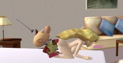 1boy1girl 3d a alien alien_humanoid ambiguous_penetration astronaut astronaut_suit bed bent_over crossover cum cum_inside cursed doggy_style height_difference humanoid indoors interspecies joke mario_(series) moaning olimar on_bed pikmin pointy_ears princess_peach residentlover2 size_difference super_smash_bros. wide_eyed xnalara