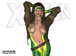 1girls 3d anna_marie female female_only headband marvel rogue_(x-men) solo straight_hair the_pitt x-men