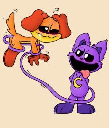 anthro anthro_on_anthro anthro_only canine catnap_(poppy_playtime) critters_(poppy_playtime) dog dogday dogday_(poppy_playtime) doggy domestic_dog furry_only gay male no_humans orange_fur orange_skin poppy_playtime poppy_playtime_(chapter_3) purle_domo sex smiling_critters tagme