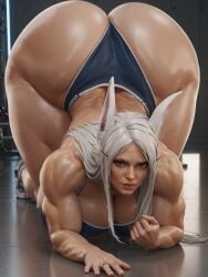 1girls 3d 3d_(artwork) ai_generated big_ass big_breasts big_butt bunny_ears chubbylover3d dark-skinned_female dark_skin female hi_res huge_ass huge_breasts huge_butt human human_only humanoid light-skinned_male light_skin mirko miruko my_hero_academia red_eyes rumi_usagiyama thick thick_ass thick_legs thick_thighs thighs voluptuous voluptuous_female white_hair