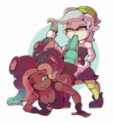 inkling malachi marie_(splatoon) marina_(splatoon) soft_vore splatoon unwilling unwilling_prey vore