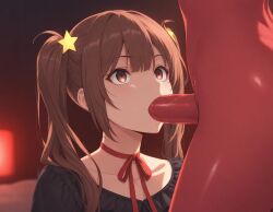 1girls ahe_gao ahegao_face ai_generated brown_eyes brown_hair chirritox cute female oral oral_sex starvtuber streamer tagme teenager vaginal_penetration vtuber vtuberfanart young youtuber youtuber_girl