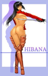 ass breasts female hibana homare_(fool's_art) mostly_nude nightshade_(game) ninja sega shinobi sword