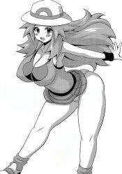 aged_up anime anime_style ass busty doujinshi haguruman koutarosu leaf-chan leaf_(pokemon) manga panties pantyshot pokeharlot pokemon underwear