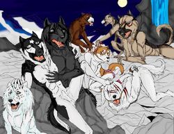 furry george ginga_legend_weed ginga_nagareboshi_gin male_only silver_fang