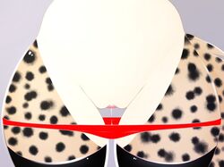 2018 ambiguous_fluids anthro biped cheetah clothing dripping_pussy feline female front_view fur legwear mammal panties pussy saxxysin simple_background spots spotted_fur standing stockings underwear zeliska