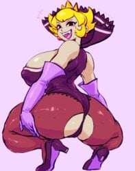 ass brainwashing breasts corruption dark_persona female huge_ass huge_breasts hypnosis hypnotized leotard mario_(series) mind_control nintendo notsafeforfruit paper_mario paper_mario:_the_thousand-year_door possession shadow_peach shadow_queen solo