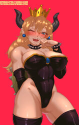 bowsette from mario (series) by sprinklepoo