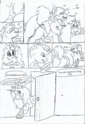 69bea alicorn anal anus ass black_and_white comic dialogue domination english_text equine fan_character female feral fluffy friendship_is_magic heart horn incest justin_feuer line_art male mammal moan monochrome my_little_pony pegasus penetration penis punishment sex simple_background text traditional_media_(artwork) unicorn vitor white_background wings yaoi